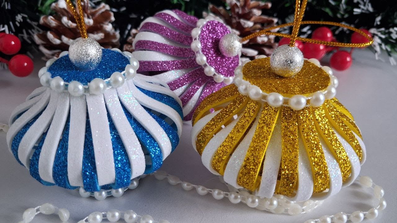 DIY Beautiful Xmas Ornaments🎄Handmade Crafts For Christmas Tree Decorations✨