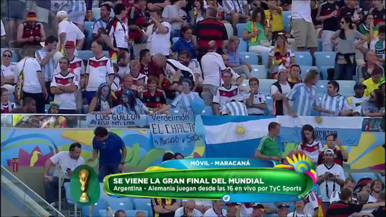 La Selección llega al estadio Maracaná para la final contra Alemania