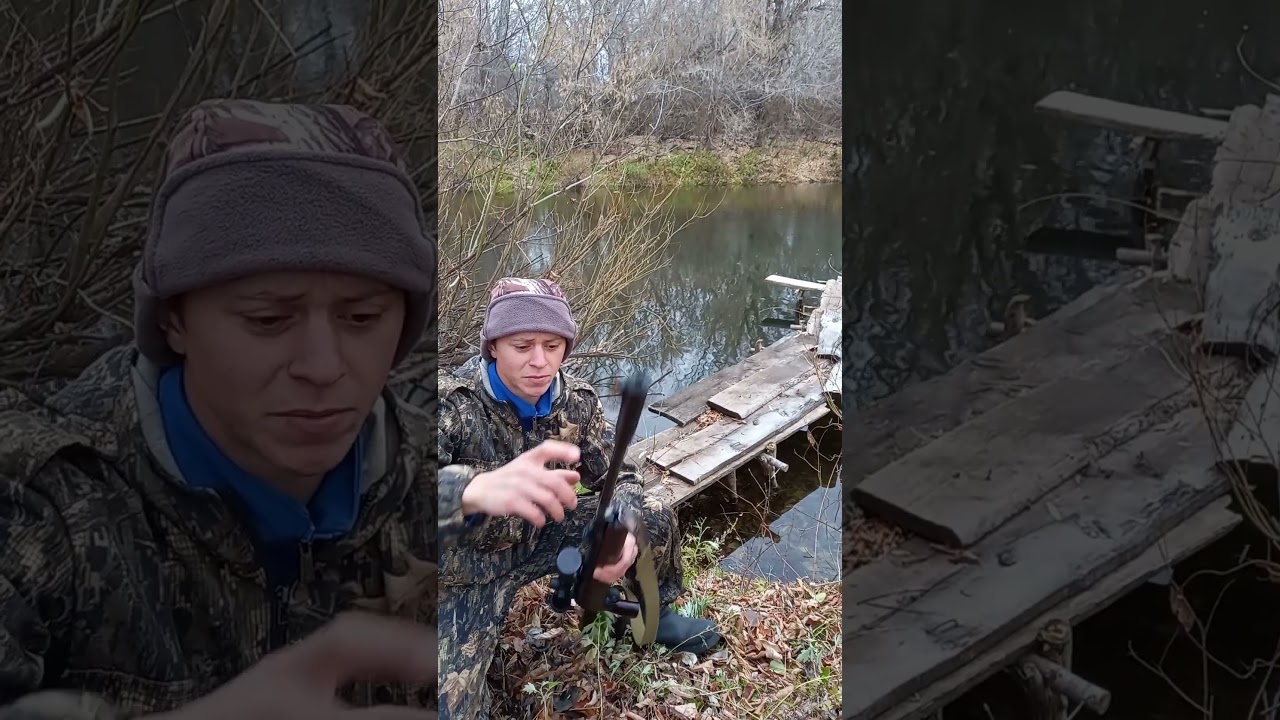Airgun hunting for ducks and geese in flight #shorts