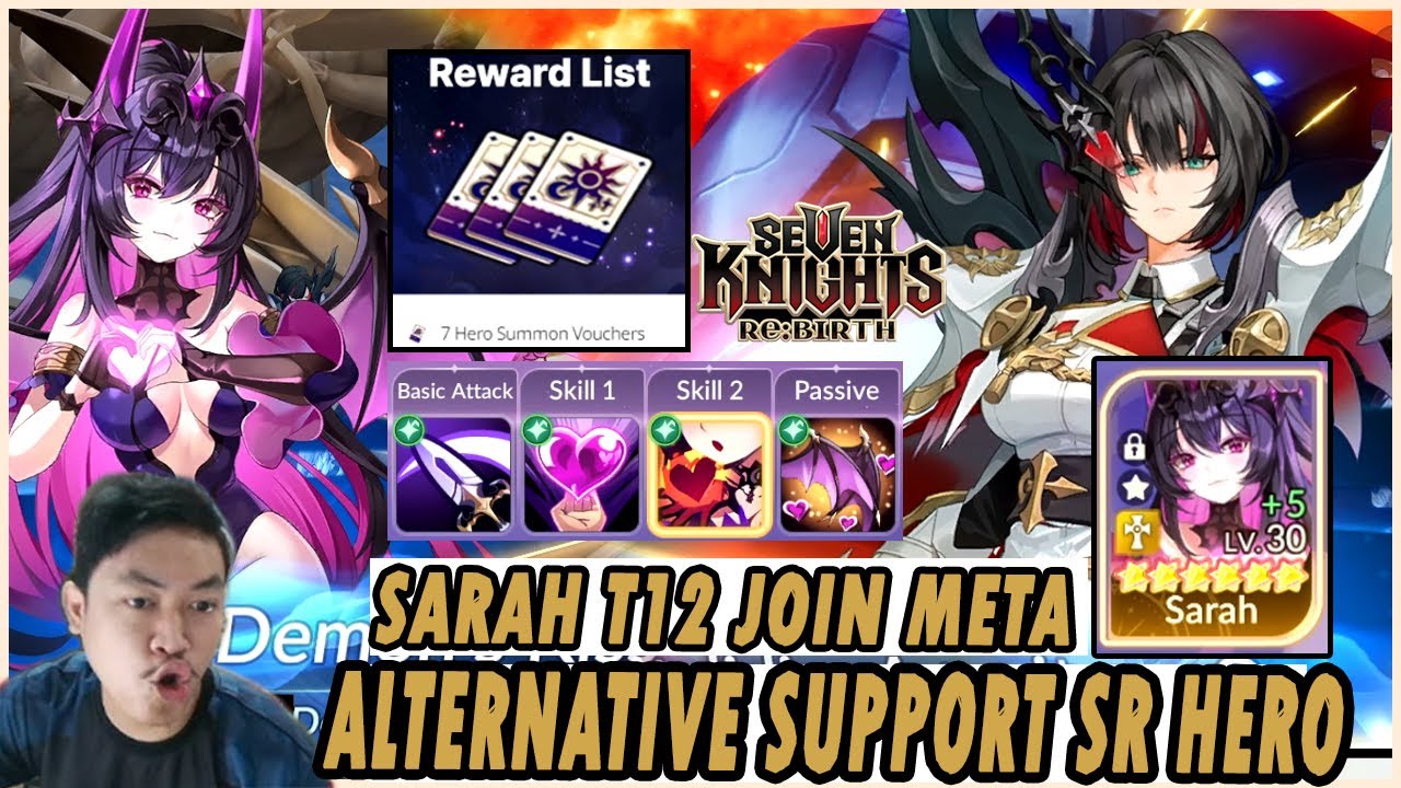 🔥🔥FREE 7 TIKET GACHA! SARAH BEST SUPPORT TANKER VERSI SR HERO [JOIN META] - SEVEN KNIGHTS RE:BIRTH