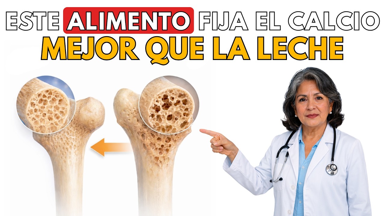 Médico Explica: 5 Alimentos que Fijan el Calcio y Previenen Osteoporosis |Salud para Adultos Mayores
