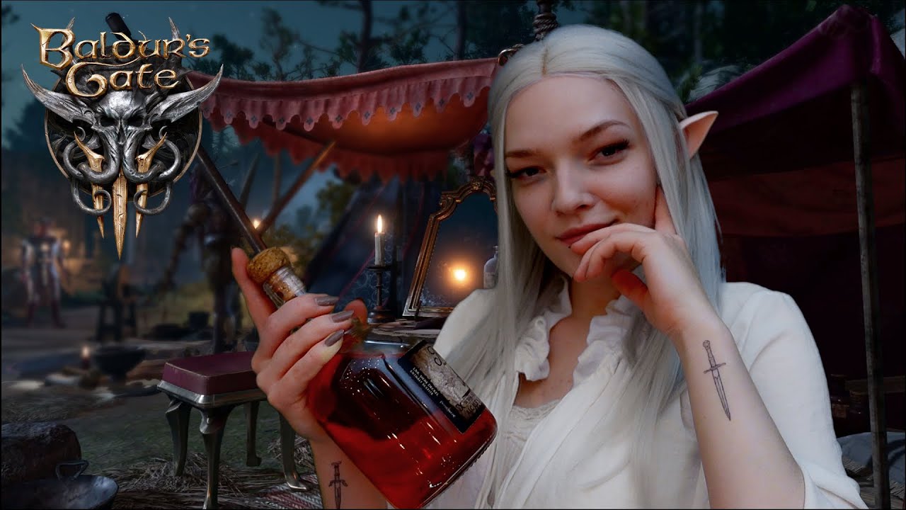 ASMR 🩸 Female Astarion flirts with you at the Tiefling Party 🍷 Baldur's Gate 3