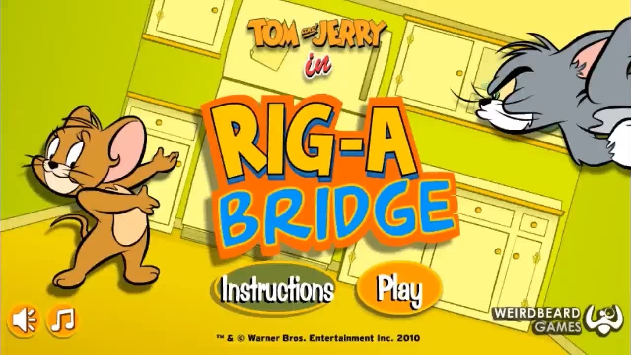 Tom and Jerry  Rig A Bridge All Levels - (Full Game) Gameplay Walkthrough