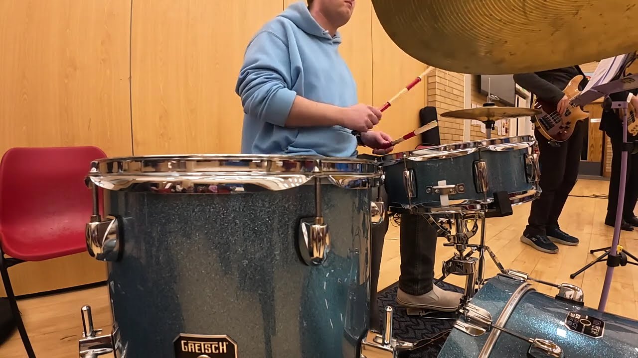 ROCK DRUMMER PLAYS JAZZ WITH ORCHESTRA