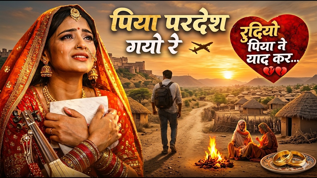 पिया परदेस गयो | Rajasthani Sufi Folk Sad Song | Emotional Virah Song | O Piyu Ji Bega Aavo Sa