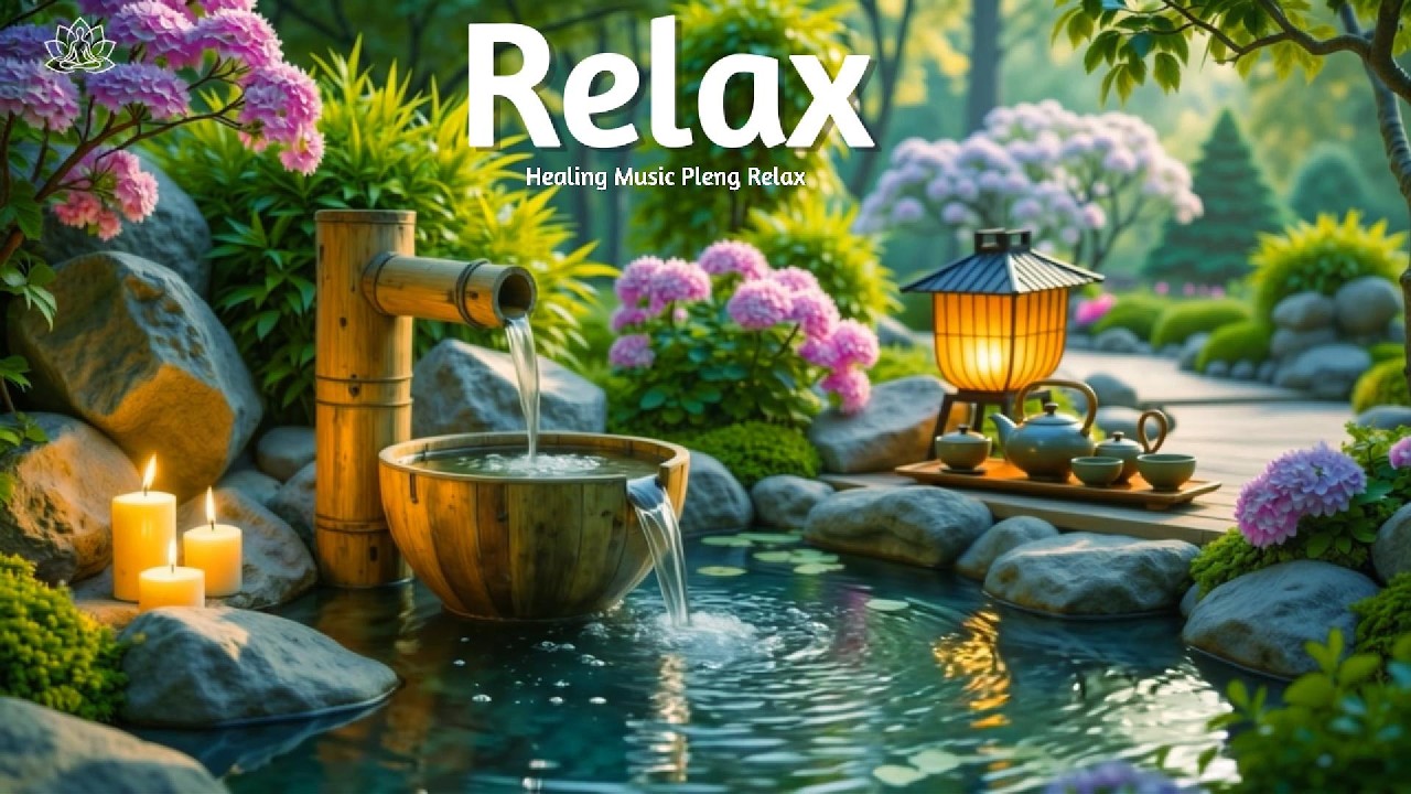 Inner Peace Awaits | Calming Piano & Water Sounds Therapy Anxiety Relief 🌿