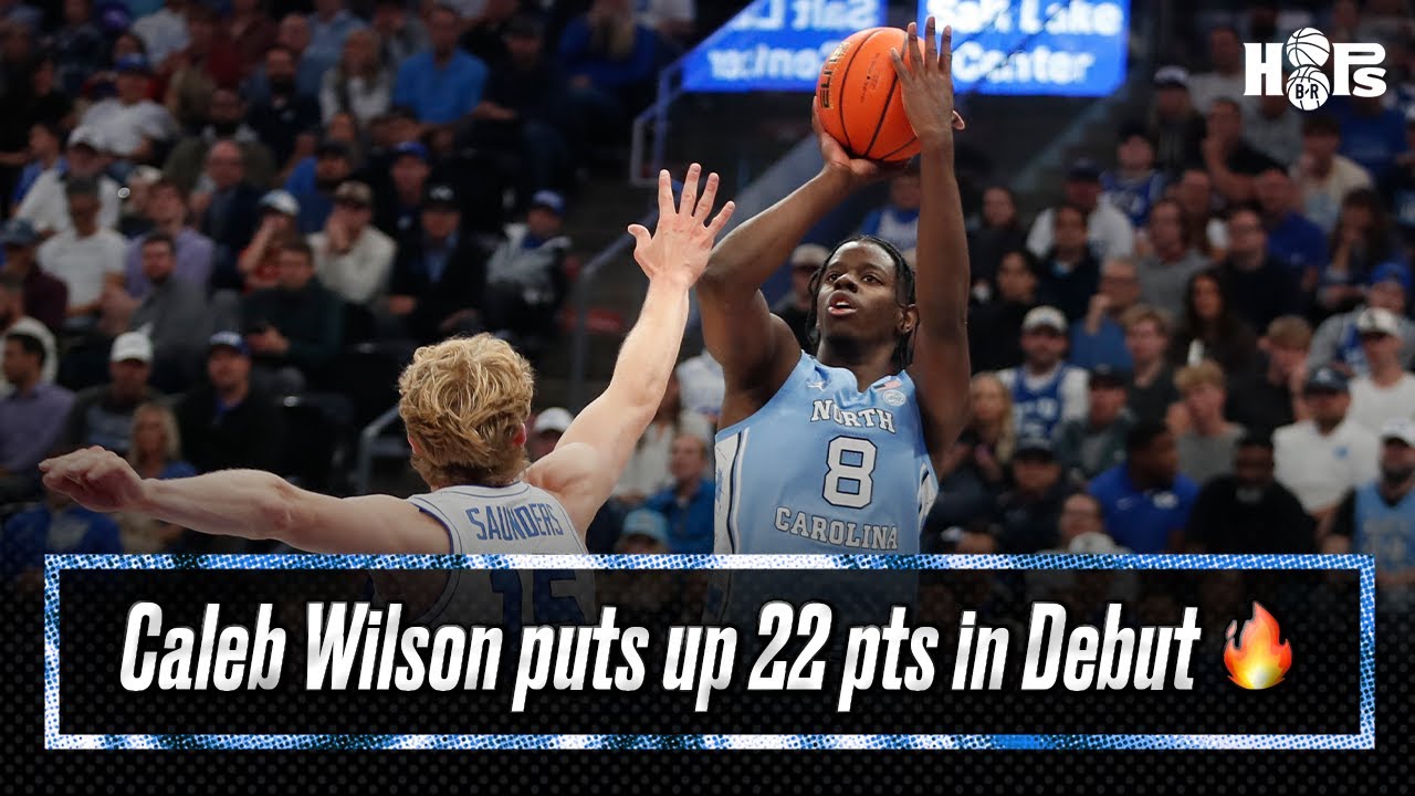 UNC freshman Caleb Wilson showing out in his freshman debut
