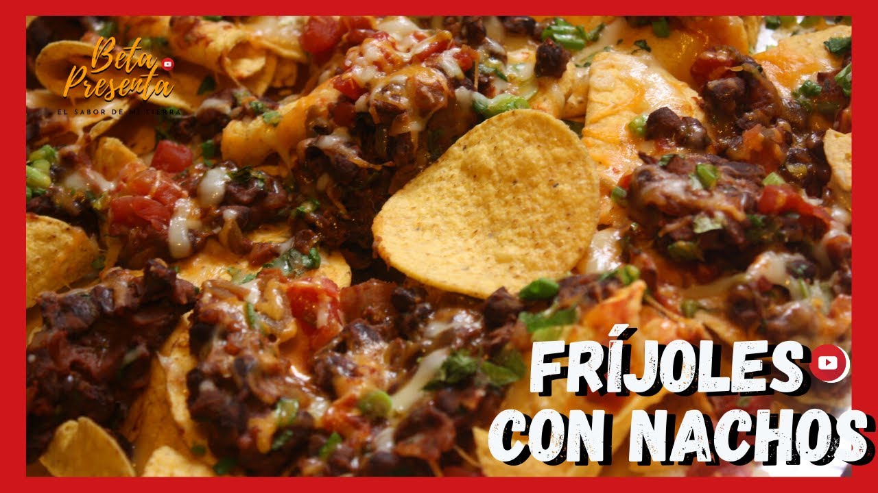como HACER FRIJOLES refritos 😁 NACHOS con FRIJOL y QUESO
