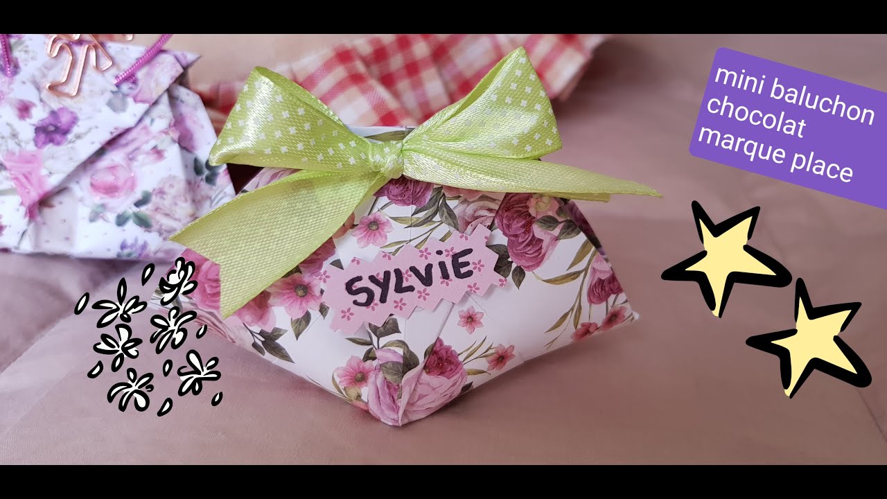 TUTO baluchon , marque place table de fêtes #scrapbooking #Noël