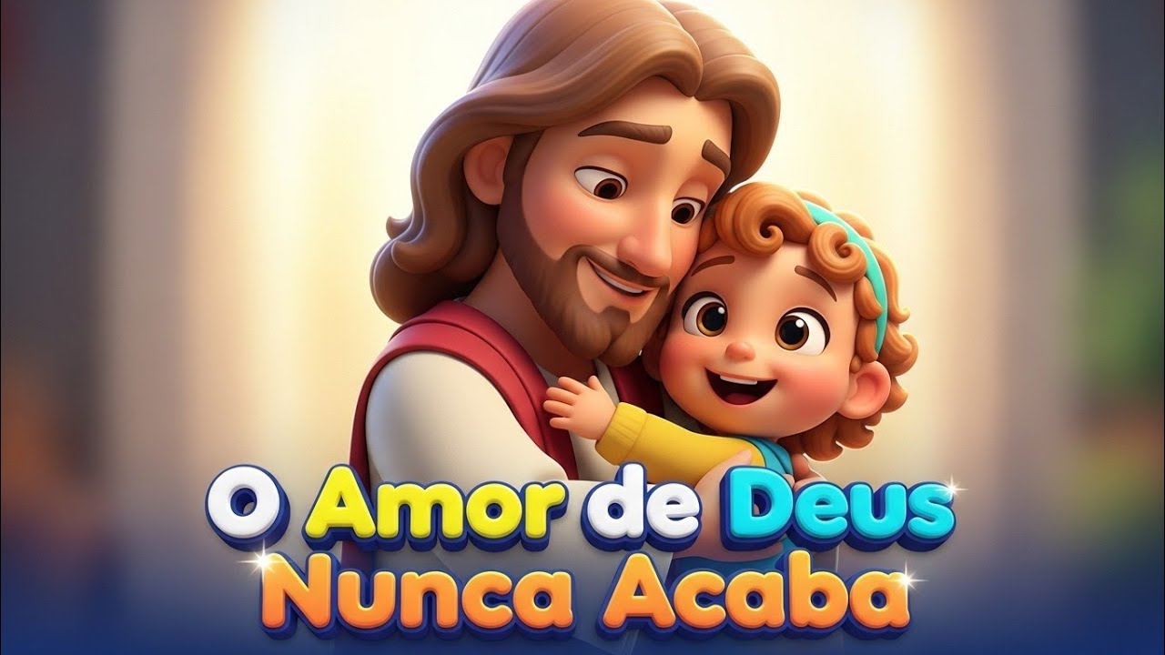 O AMOR DE DEUS NUNCA ACABA ❤️🌈 | Música Infantil Cristã | Louvor Alegre para Crianças