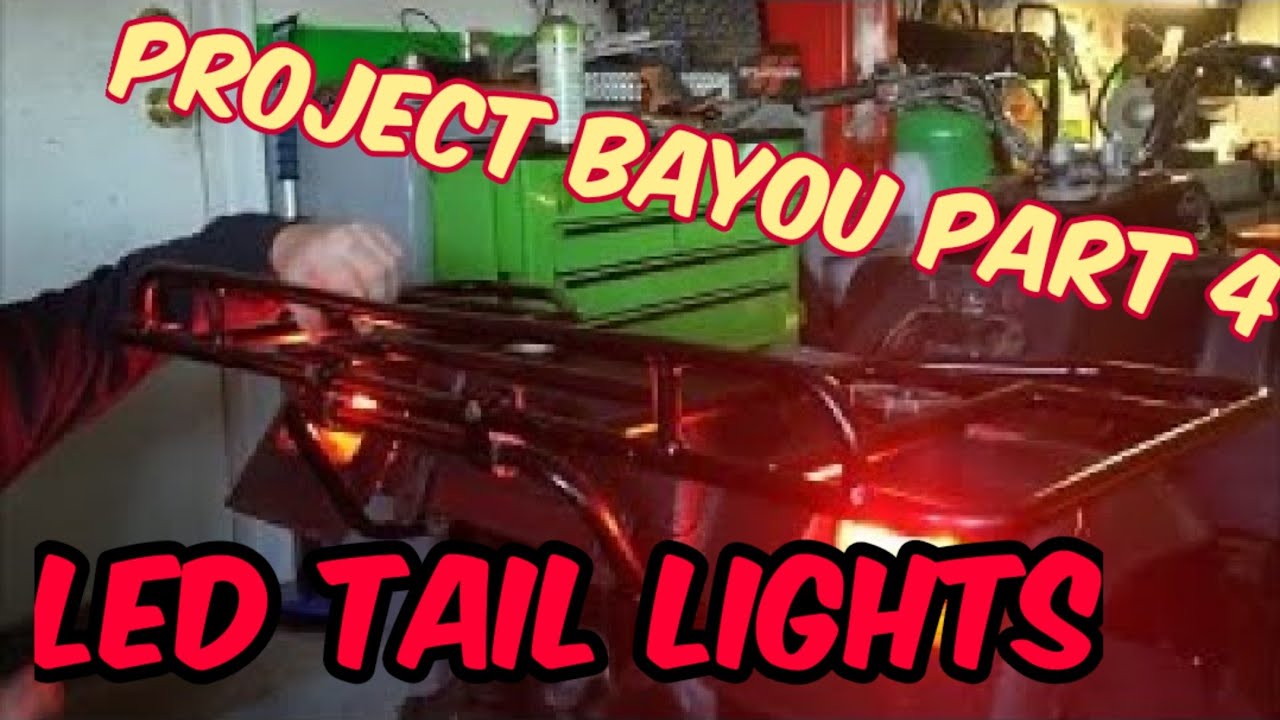 Project 1994 Kawasaki Bayou KLF 220 Part 4 LED Tailight Install
