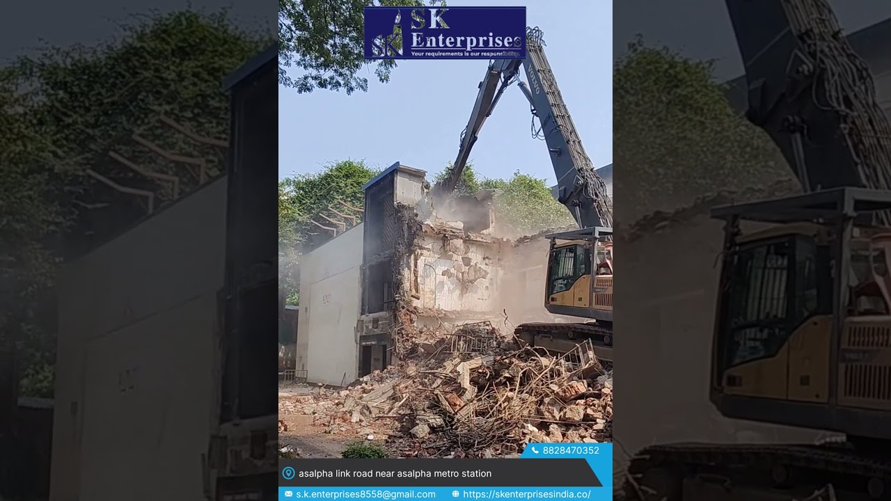 Demolition contractor in india  building Demolition contractor. high reach jaw crusher.