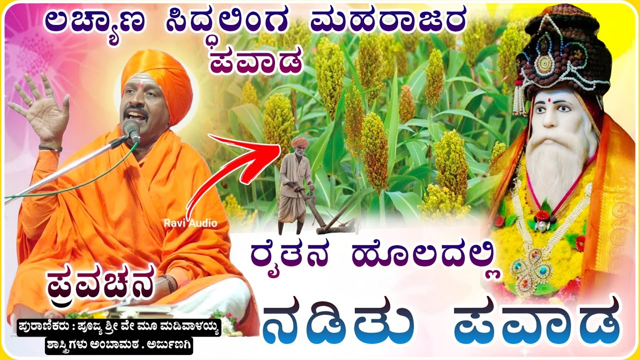ರೈತನ ಹೊಲದಲ್ಲಿ ನಡಿತು ಪವಾಡ ✅🙏| ಪೂಜ್ಯ ಶ್ರೀ ಮಡಿವಾಳಯ್ಯ ಶಾಸ್ತ್ರಿ ಅರ್ಜುಣಗಿ | pravachan@RaviAudio355 