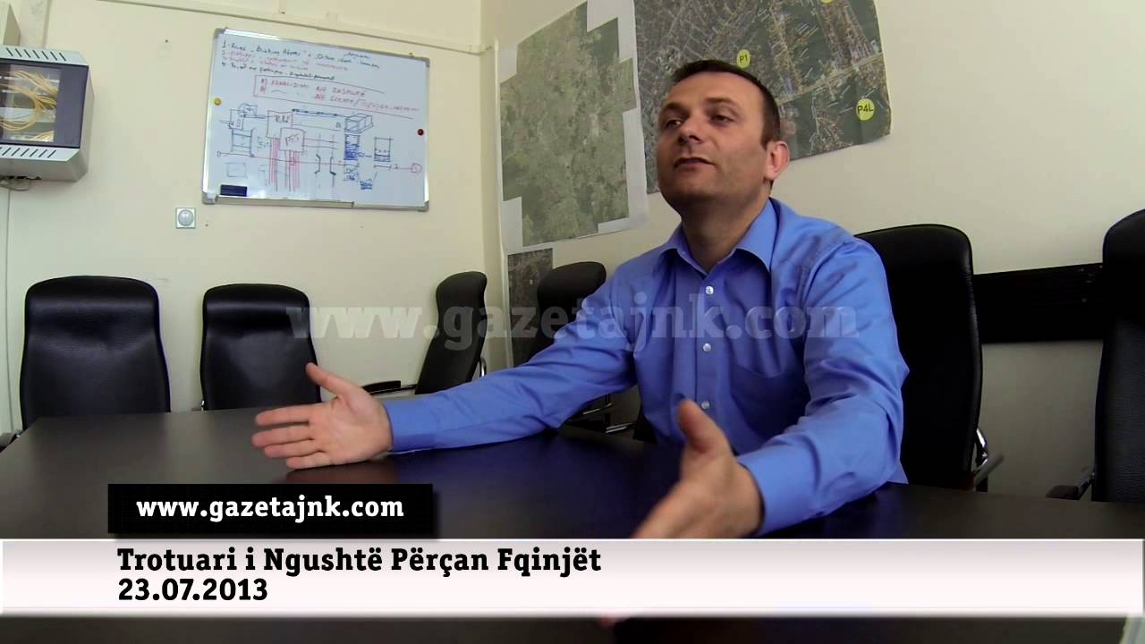 GazetaJNK: Trotuari i Ngusht&euml; P&euml;r&ccedil;an Fqinj&euml;t 23.07.2013