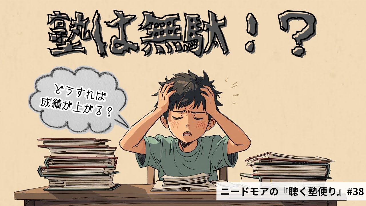 塾に行っても成績が上がらない3つの理由〜量・質・環境を見直す〜 #38