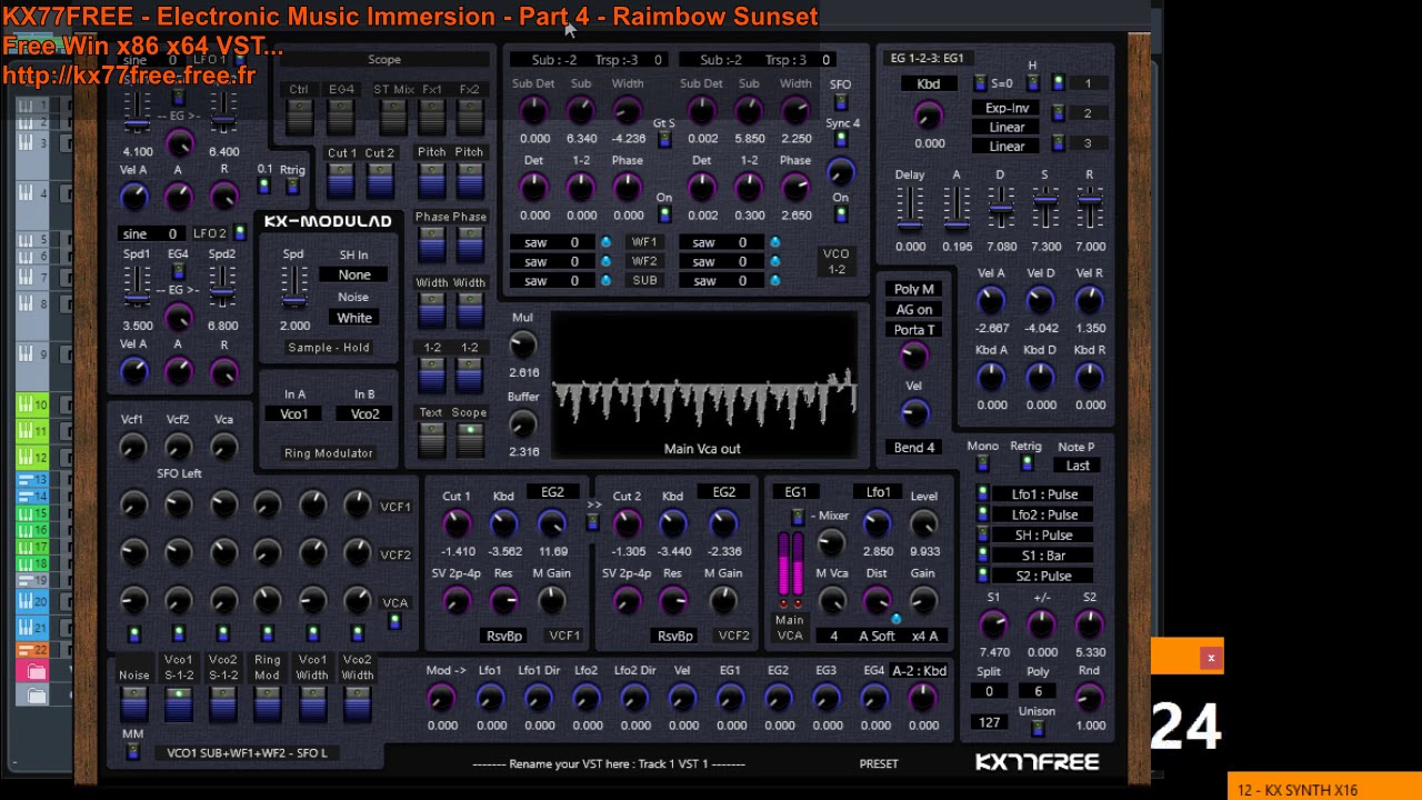 KX77FREE - Electronic Music Immersion - Part 4 - Raimbow Sunset