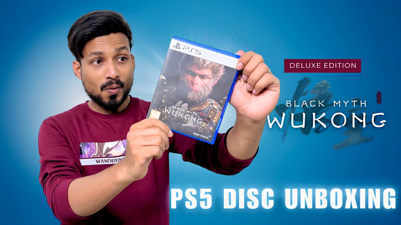 PS5 Black Myth Wukong Physical Disc Unboxing in India