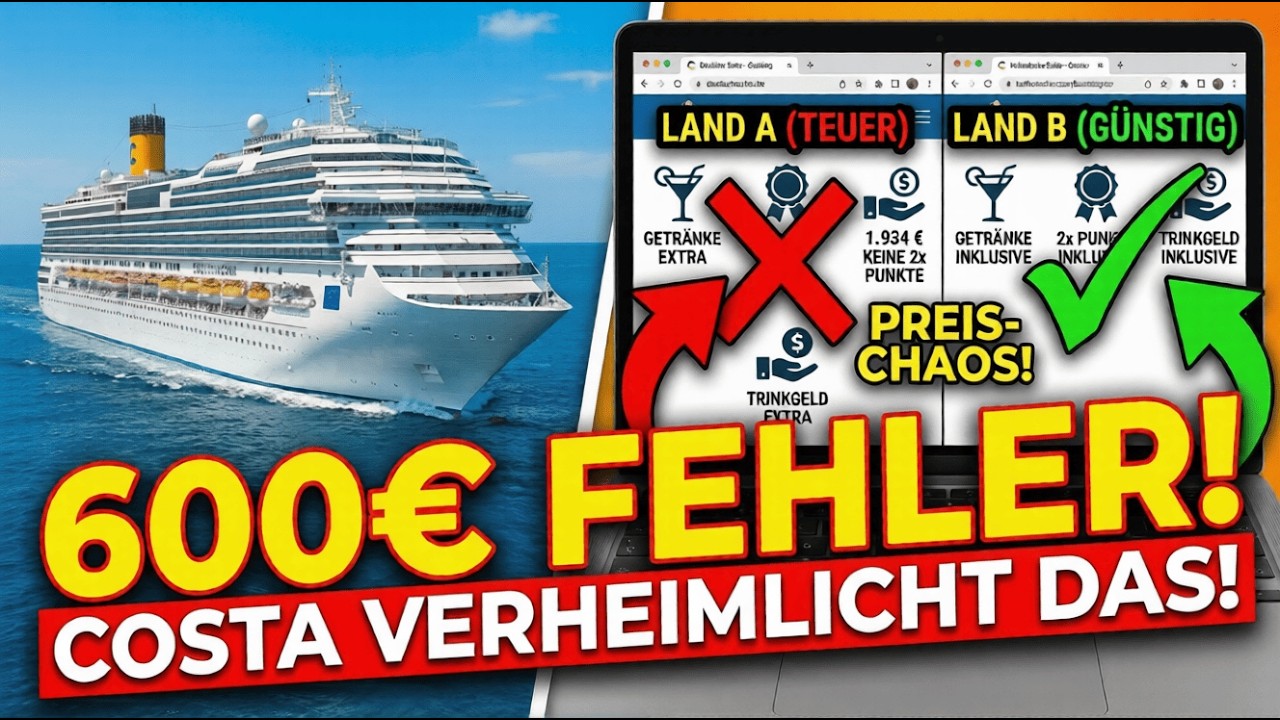 Der 600 Euro Fehler: Was dir Costa Cruises als Alleinreisender verheimlicht