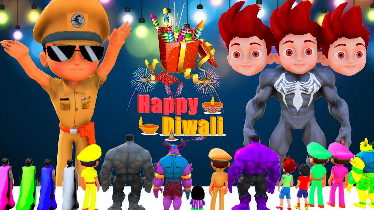 Little Singham And Kicko Celebrate Happy Diwali In Gta 5 | Gta 5 Gameplay