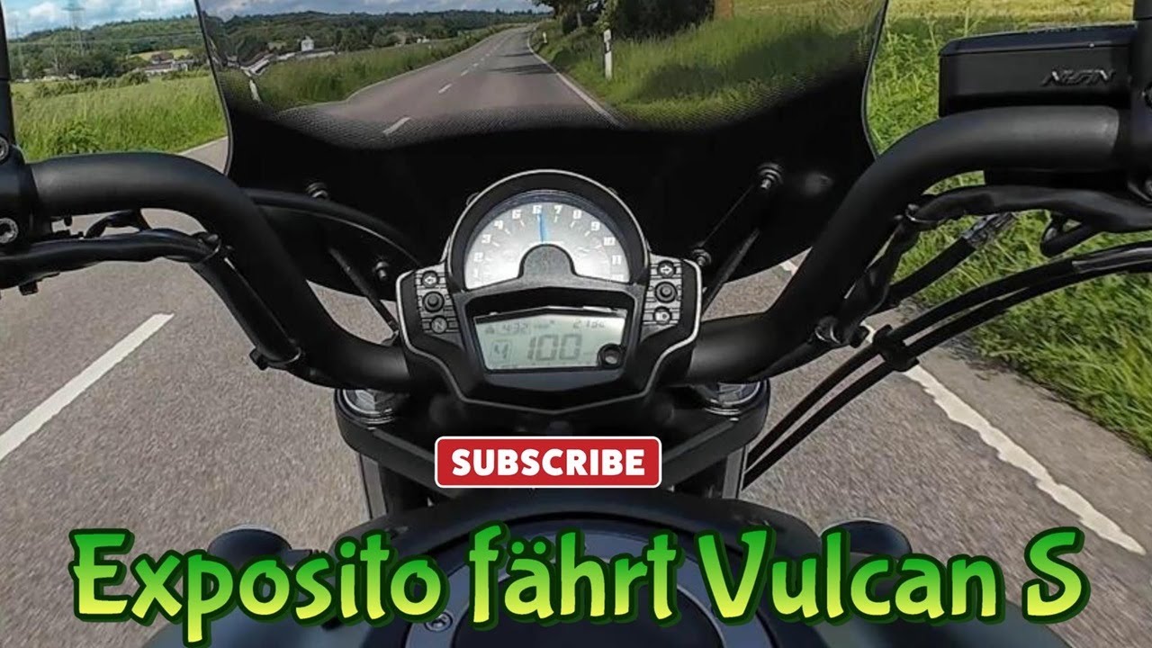 Exposito fährt mit der Kawasaki Vulcan S