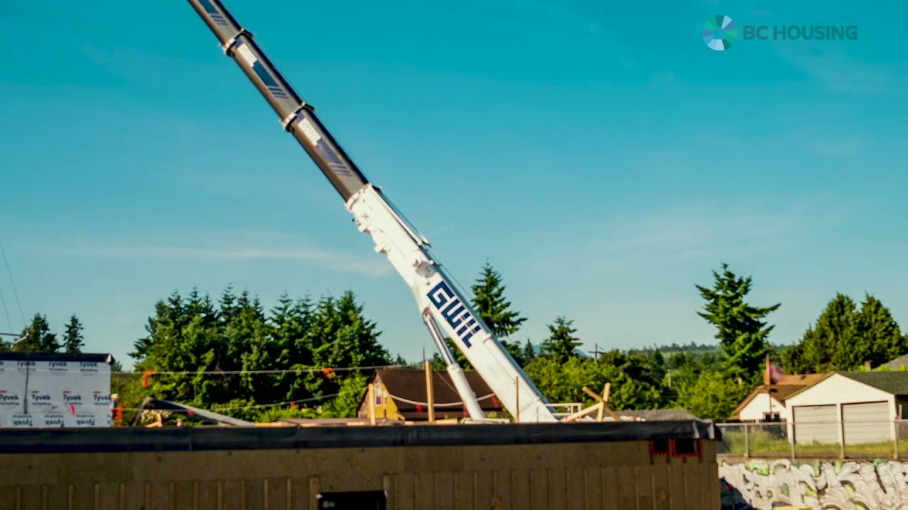 702 Nicol Street supportive housing in Nanaimo - Construction timelapse
