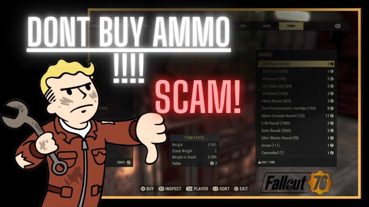 DONT Buy Ammo In FALLOUT 76! | Fallout 76 Tips And Tricks