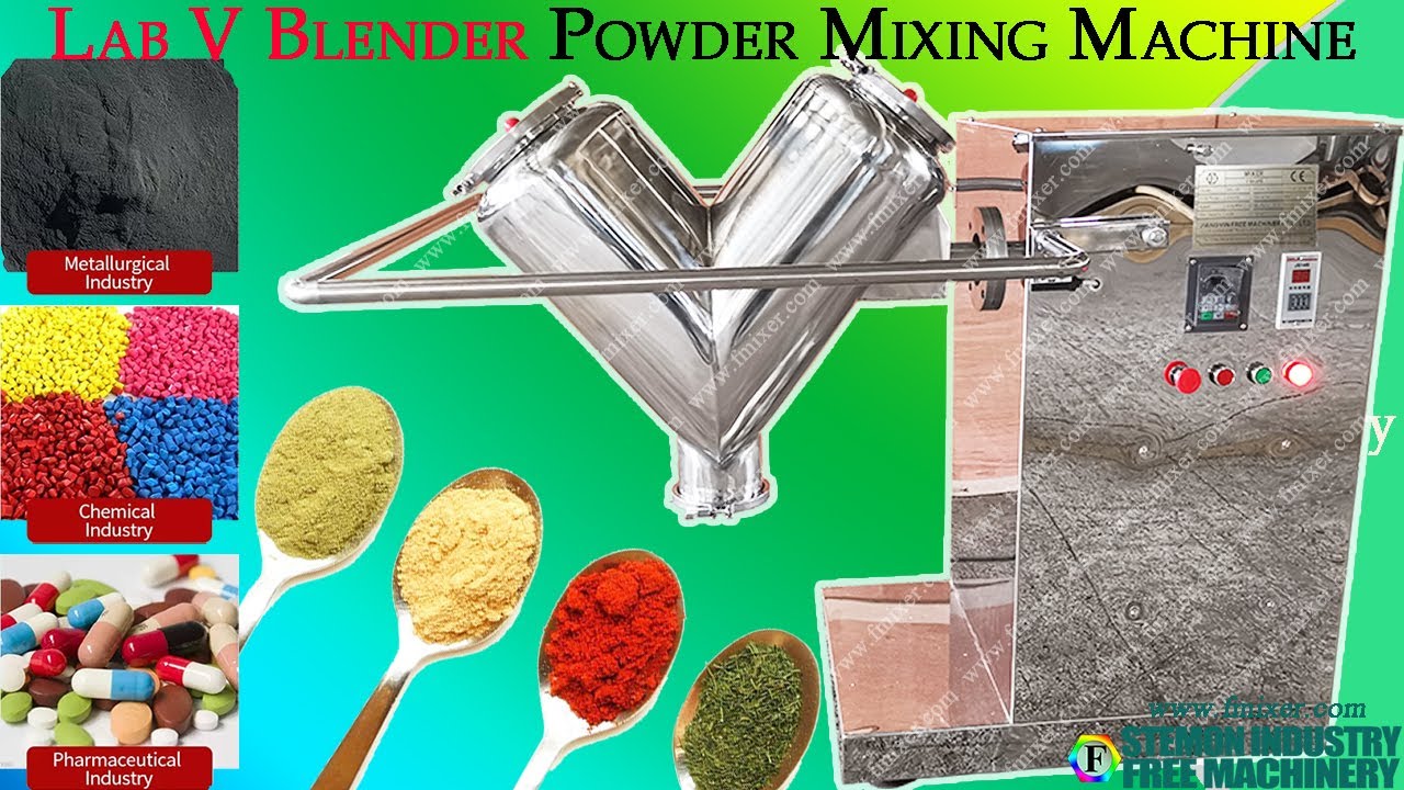Lab V Mixer┃Laboratory scale blender machine for pharmacy foodstuff use mixing production┃