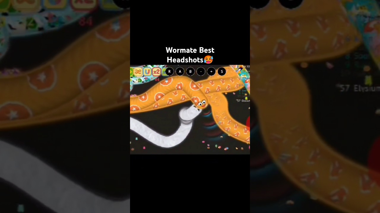 Wornate.io Best Headshot Ever☠️ #wormatelive #wormategameplay #wormateheadshot #wormatehack #wormate