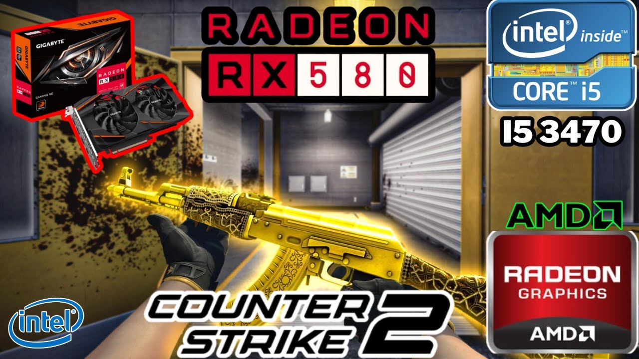 Counter Strike 2  | RX 580 | i5 - 3470 | 16GB RAM | TESTE DE FPS!!!!