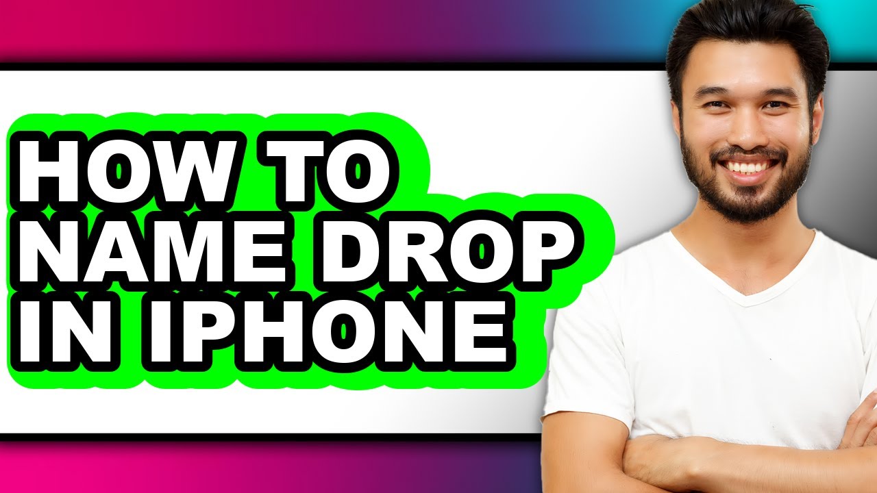 How to Name Drop in Iphone (updated)