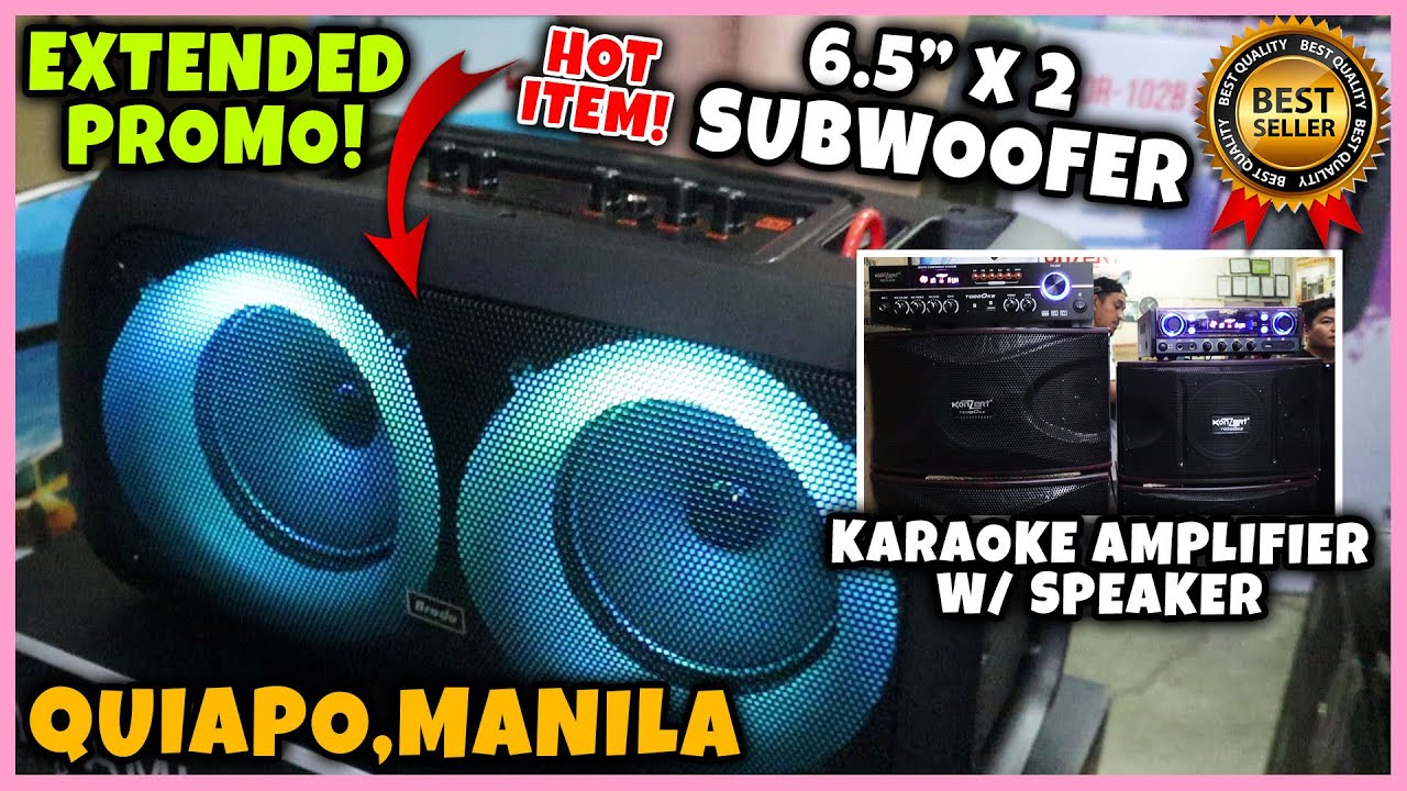 PINAKA-BEST SELLER KARAOKE AMPLIFIER W/ SPEAKER AT MGA HOT ITEMS SUBWOOFERS EXTENDED PROMO | PART 3