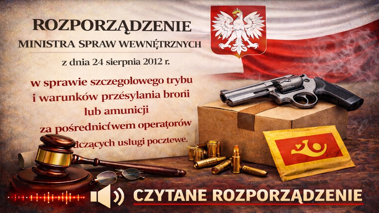 Rozporzdzenie w sprawie warunków przesyłania broni i amunicji za pośrednictwem operatorów pocztowych