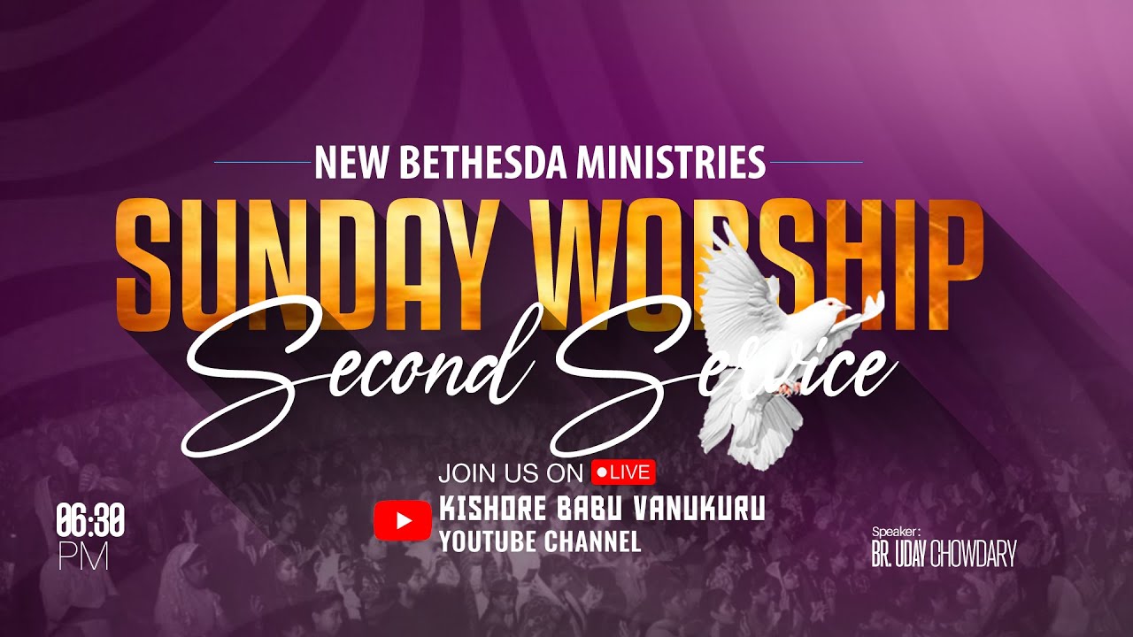 🔴Sunday Service - 2 #New Bethesda Gospel Centre | 25 Jan 2025 | Br. Uday Chowdary
