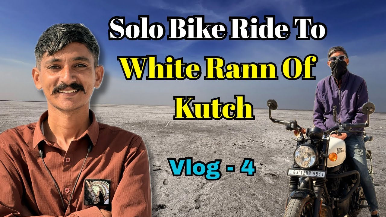  Sunday Solo Bike Ride To White Rann Of Kutch | Aj Bina Planning K White Rann Gaye @ramthevlogger07 