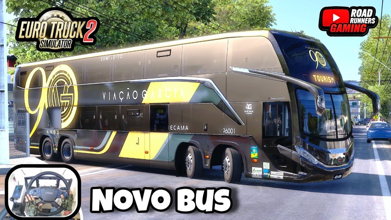 ETS2 Bus | NOVO Luxurious G8 Marcopolo 1800 DD Bus on Mapa Minas Gerais | Realistic Drive Moza Setup