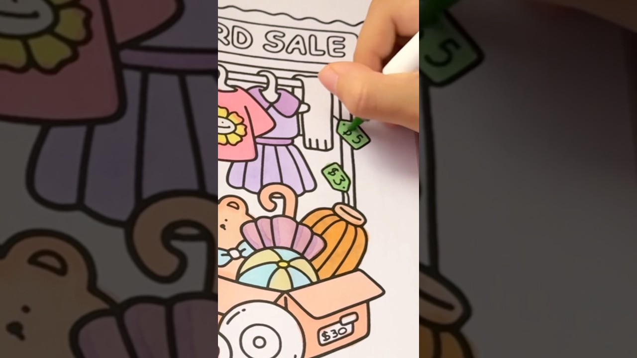 🍃 Coco Wyo | ASMR Colorindo com marcadores Ohuhu #colorindo #pintura #dezenhos #bobbiegoods #asmr