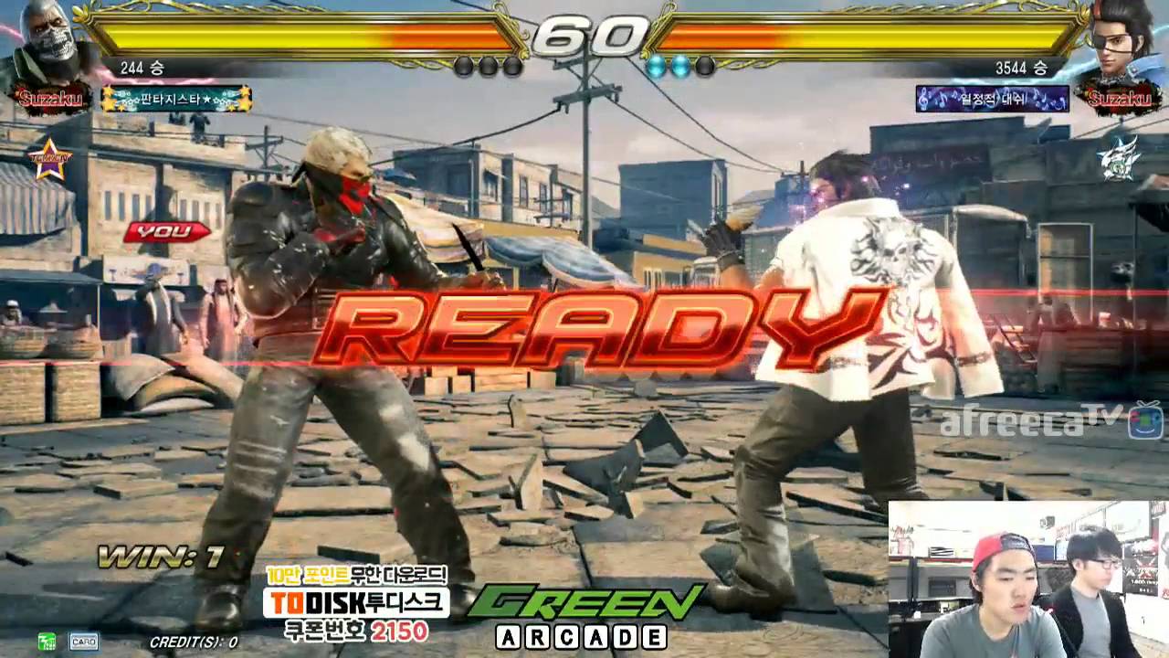 2016/08/26 Tekken 7 FR Rank Match! Knee (Bryan) vs Asellas (Hwoarang)