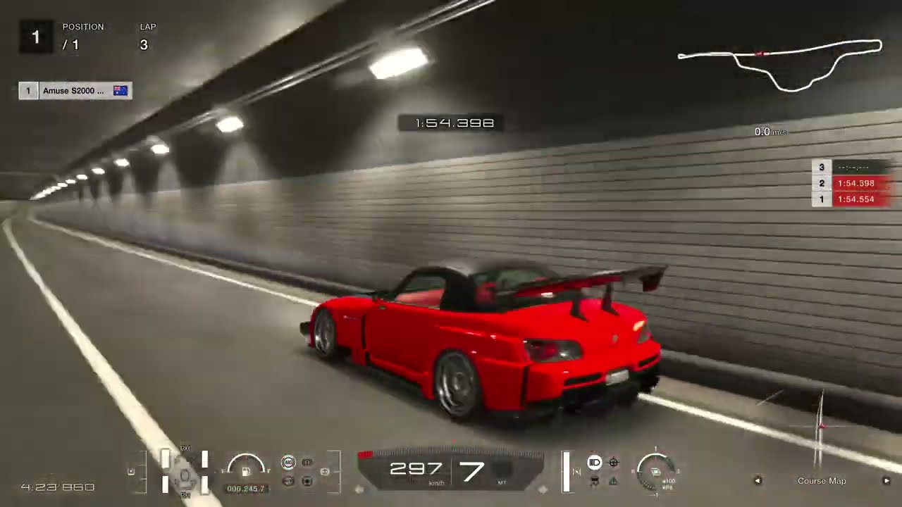 Gran Turismo 7 - Amuse S2000 GT1 Turbo in Tokyo Expressway Midnight Time Trial Gameplay (PS5 Pro)