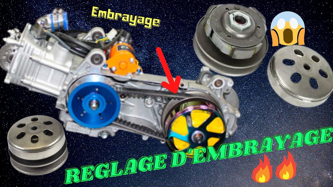 Comment régler l'embrayage de scooter // كيفية تركيب أومبرياج سكوتر