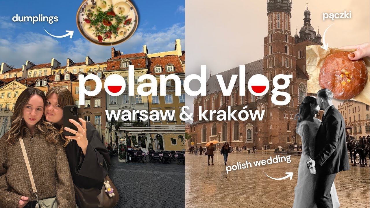 Польский видеоблог! | Варшава и Краков, свадьба, польская еда 🇵🇱🥟