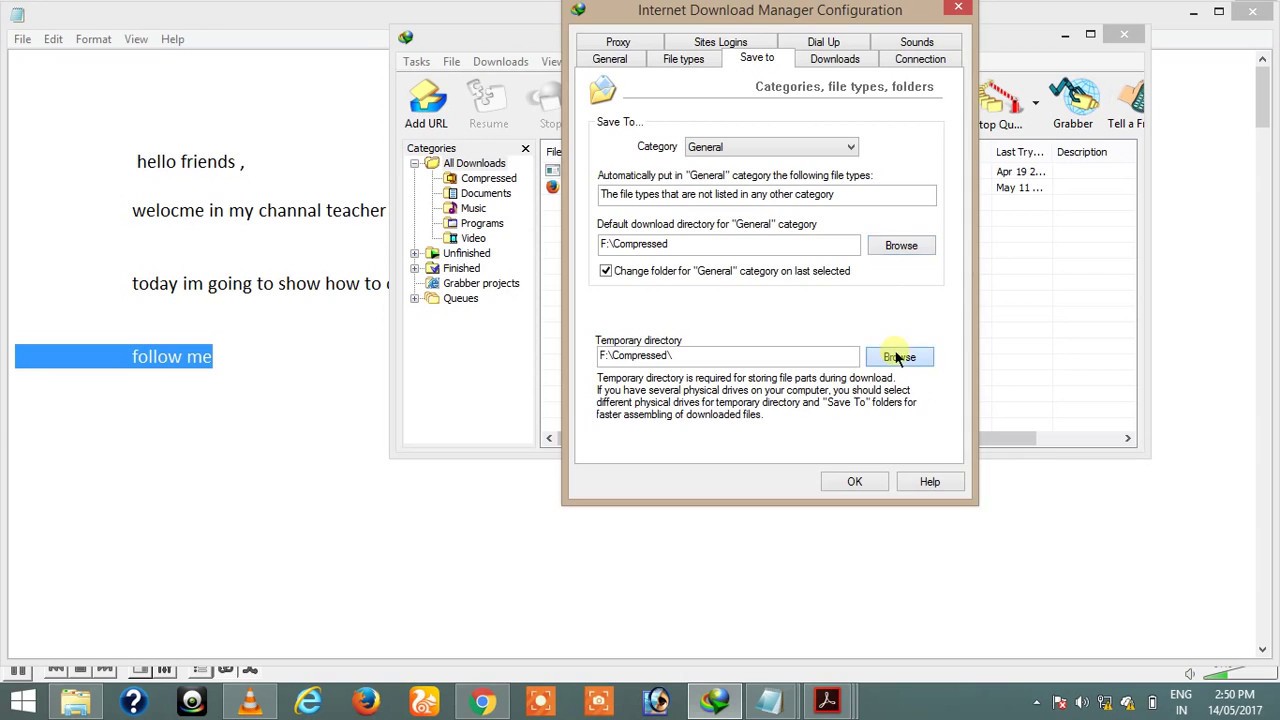 how to change idm download location(kese kare in हिन्दी)