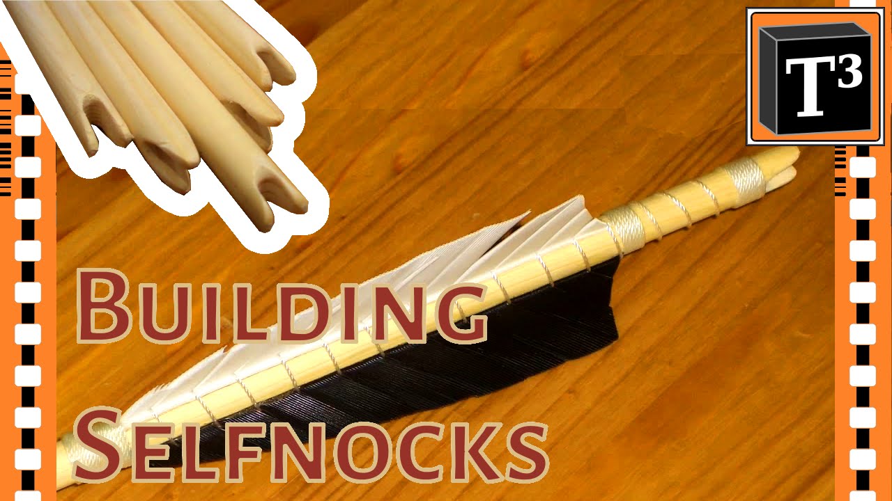 How To Make A Selfnock ▪ Traditional Wooden Arrows