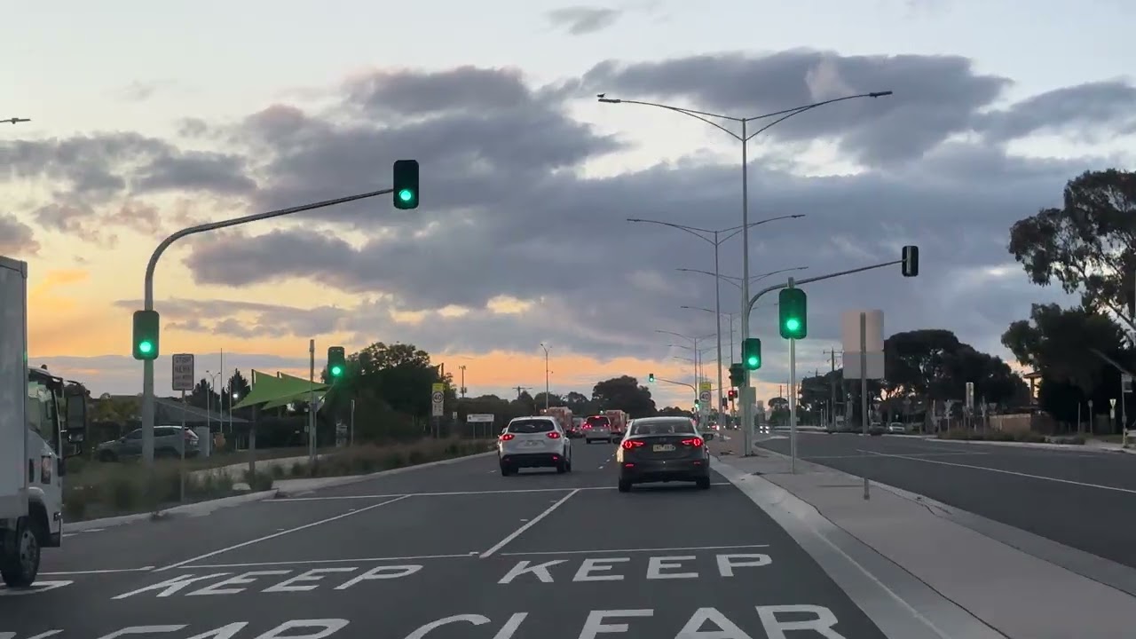 Melbourne Suburb Evening 