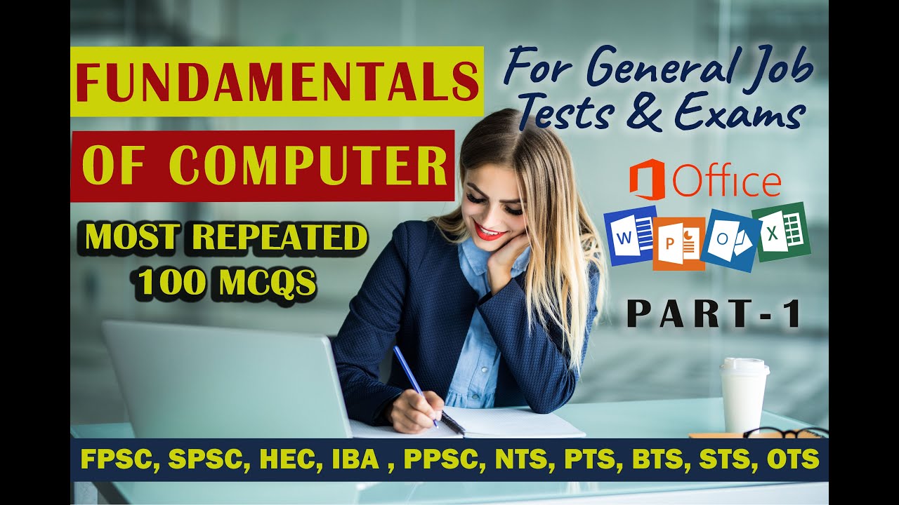 Basic Computer MCQs For General Tests |  Fundamentals of Computer