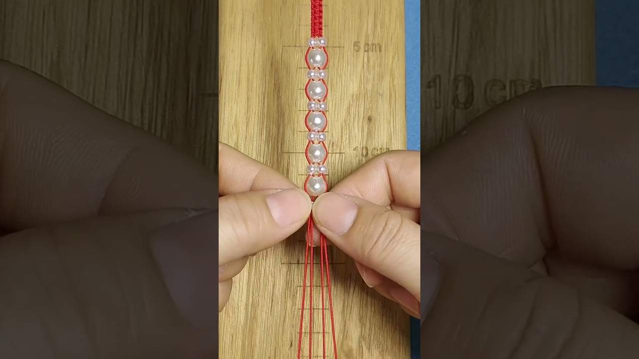 Elegant Pearl Bracelet DIY How to String Pearls with Cord  