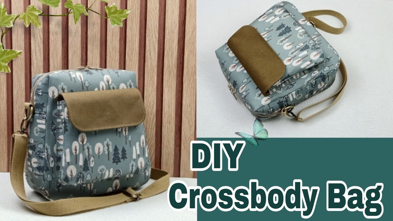 DIY Cara Membuat Tas/Crossbody Bag Tutorial & Pattern