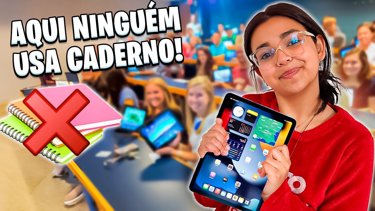 NÃO USAMOS CADERNO NA MINHA ESCOLA? *Como uso IPAD para estudar.