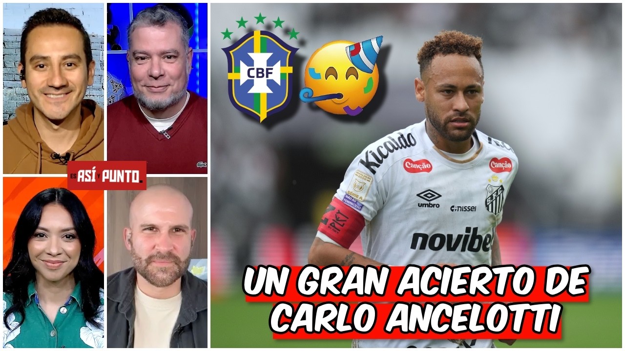 NEYMAR har&aacute; la DIFERENCIA para BRASIL en el MUNDIAL 2026. CARLO ANCELOTTI ACERT&Oacute; | Es As&iacute; y Punto