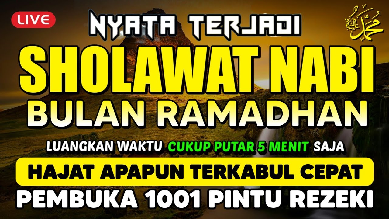 SHOLAWAT JIBRIL PENARIK REZEKI PALING DAHSYAT, Sholawat Nabi Muhammad SAW, SHOLAWAT PALING MERDU