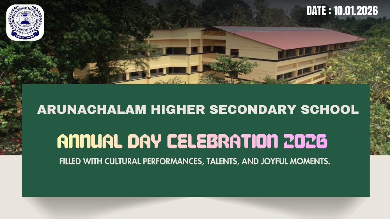 Annual Day-2026 | Arunachalam HSS, Thiruvattar | Cultural Events - Part 3